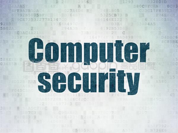 數碼紙背景下的電腦保安